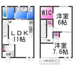 三国ヶ丘residence　E棟の物件間取画像